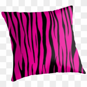 Pink Zebra Print - Cushion, HD Png Download - zebra print png