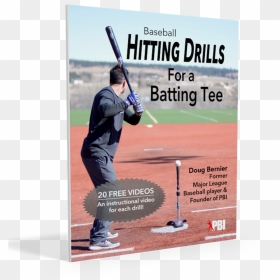 Pbi Batting Tee Drills Book, HD Png Download - softball player png