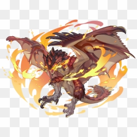 210121 01 Portrait - Dragalia Lost Monster Hunt Event, HD Png Download - fire breathing dragon png