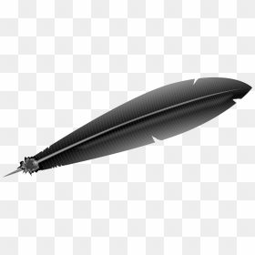 Black Crow Feather Drawing, HD Png Download - raven feather png