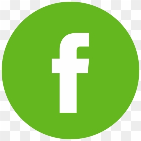 Facebook Logo Button - Facebook Logo Green Round, HD Png Download - facebook logo png circle