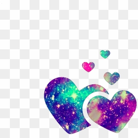 #ftestickers @mpink88 #glitter #sparkle #galaxy #hearts - Heart, HD Png Download - glitter heart png