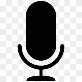 Line,black And White,microphone - Transparent Background Microphone Icon Png, Png Download - mic vector png