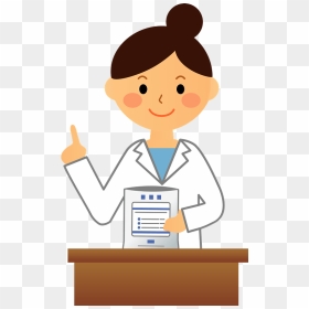 Pharmacist Woman Clipart - Transparent Pharmacist Cartoon Png, Png Download - woman clipart png