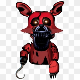 #puppetanimatronics Puppet Nightmare Foxy - Illustration, HD Png Download - nightmare foxy png