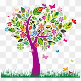 Graphics Tree, HD Png Download - abstract designs flowers png