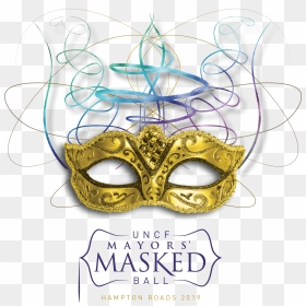 2018 Mayor's Masked Ball Atlanta, HD Png Download - gold masquerade mask png