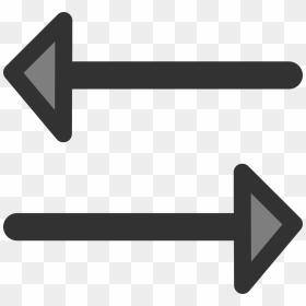 Flat, Left, Right, Arrow, Opposite, Arrows, Heads - Arrows Going Opposite Directions, HD Png Download - white left arrow png
