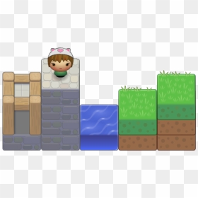 Image - Cartoon, HD Png Download - grass block png