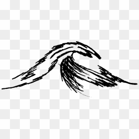 Drawing, HD Png Download - wave silhouette png
