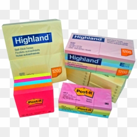 Highland Adhesive Note Pads - Post It Notes, HD Png Download - 500 note png