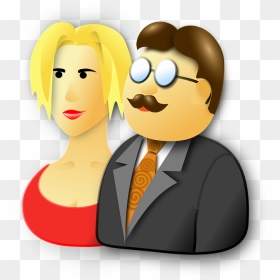 Husband Wife Clipart Png, Transparent Png - wedding couple cartoon png