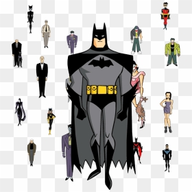 Batman Cartoon Characters - Batman (life Size Stand Up), HD Png Download - batman cartoon png