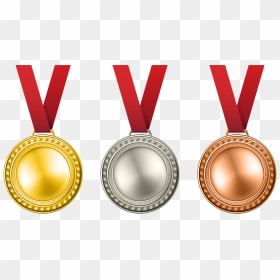 Medal Clipart Academic Medal - Gold Silver Bronze Medals Clipart, HD Png Download - overwatch gold medal png