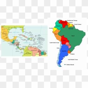 Transparent Word Map Png - South American Countries Colonized, Png Download - word map png