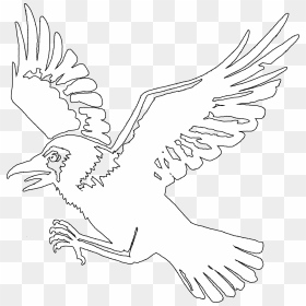 Bit Raven Logo - Hawk, HD Png Download - raven feather png