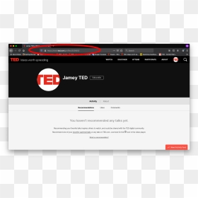 Delete Accounts On Ted Ed, HD Png Download - ted talks logo png