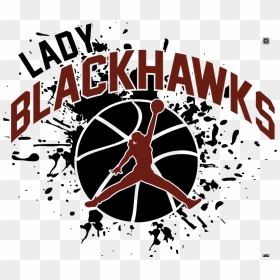Blackhawks Basketball - Black Paint Splatter, HD Png Download - blackhawks png
