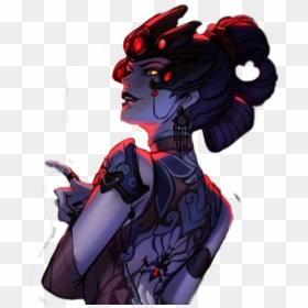 Widowmaker Black Lily Art, HD Png Download - overwatch gif png