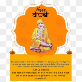 Shirdi Sai Baba Happy Diwali Greetings Wallpapers Free - Diwali, HD Png Download - diwali 2016 png