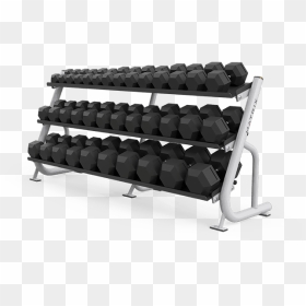Matrix 3-tier Flat Tray Dumbbell Rack - Matrix Mg A515 Dumbbell Rack, HD Png Download - gym dumbbells png