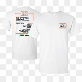 Surf City Blitz White Tee - Active Shirt, HD Png Download - white tee png