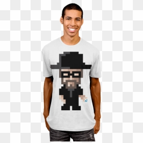 Heisenberg T-shirt - Neon Design Black Shirt, HD Png Download - heisenberg png