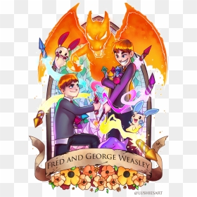Fred And George Weasley they Have - Harry Potter Art Print Weasley Twins, HD Png Download - harry potter png tumblr