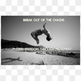 Parkour Backflip, HD Png Download - breaking chains png