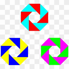 Half Squares 3 Octogons Clip Arts - Clip Art, HD Png Download - squares design png