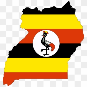 Uganda Flag Map Large Map - Uganda Flag Map, HD Png Download - word map png