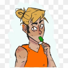 “ Obnoxiously Colored Dirk With An Obnoxiously Phallic - Cartoon, HD Png Download - nic cage png