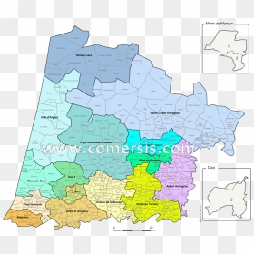 Add To Cart Landes Counties Map With Names For Word - Atlas, HD Png Download - word map png