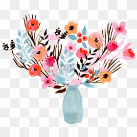 Free Png Download Flower Vase Water Colour Png Images - Housewarming Invitation Blank Template, Transparent Png - big flower vase png