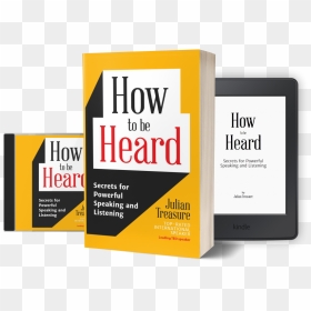 How To Be Heard - Book Cover, HD Png Download - ted talks logo png