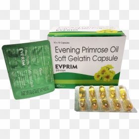 Evprim Evening Primrose Oil Softgel Capsule, Packaging - Evening Primrose Oil Capsule Price, HD Png Download - medicine capsule png