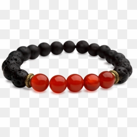 Red Agate Chakra Beaded Bracelet - Chakras Bracelet Png, Transparent Png - bead png