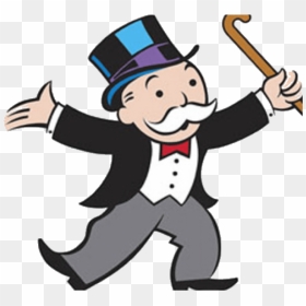 Monopoly Uncle Rich Party Male Pennybags Man - Monopoly Man, HD Png Download - monopoly guy png