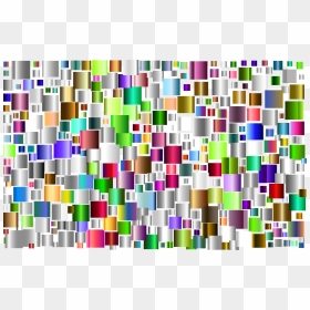 Prismatic Abstract Squares 3 Clip Arts - Illustration, HD Png Download - squares design png