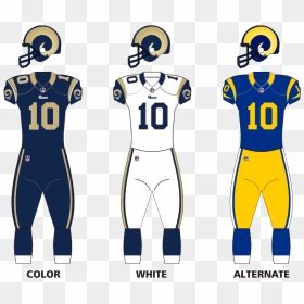 St Louis Rams Uniforms12 - Los Angeles Rams Home Jersey, HD Png Download - st louis cardinals png