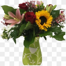 Bouquet, HD Png Download - big flower vase png