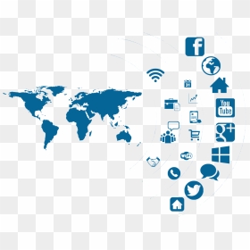 Social Media Background For Ppt, HD Png Download - social network logo png