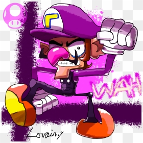 Cartoon, HD Png Download - waluigi face png
