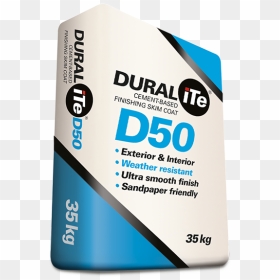 Duralite D50 Cement Based Finishing Skim Coat, 35kg - Packaging And Labeling, HD Png Download - compound wall png
