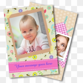 Any Occasion Photo Cards - Personalised Photo Cards, HD Png Download - girl birthday frame png