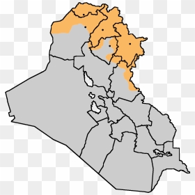 Iraqi Kurdistan - Iraq Provinces, HD Png Download - cia png
