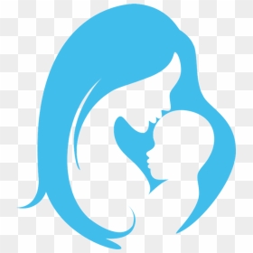 Silhouette Vector Graphics Mother Child Infant - Drawing Mother And Baby, HD Png Download - baby graphic png