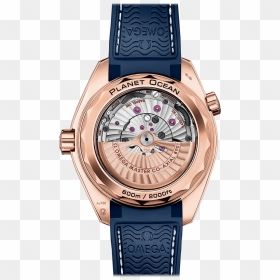 Omega Aqua Terra Blue Rose Gold Rubber Strap, HD Png Download - metal net png