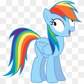 My Little Pony Rainbow Dash Standing, HD Png Download - oneyng faces png