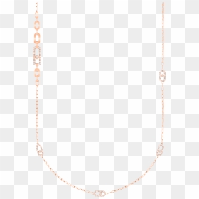 Messika Move Uno Pink Gold Necklace - Necklace, HD Png Download - gold chain for men png